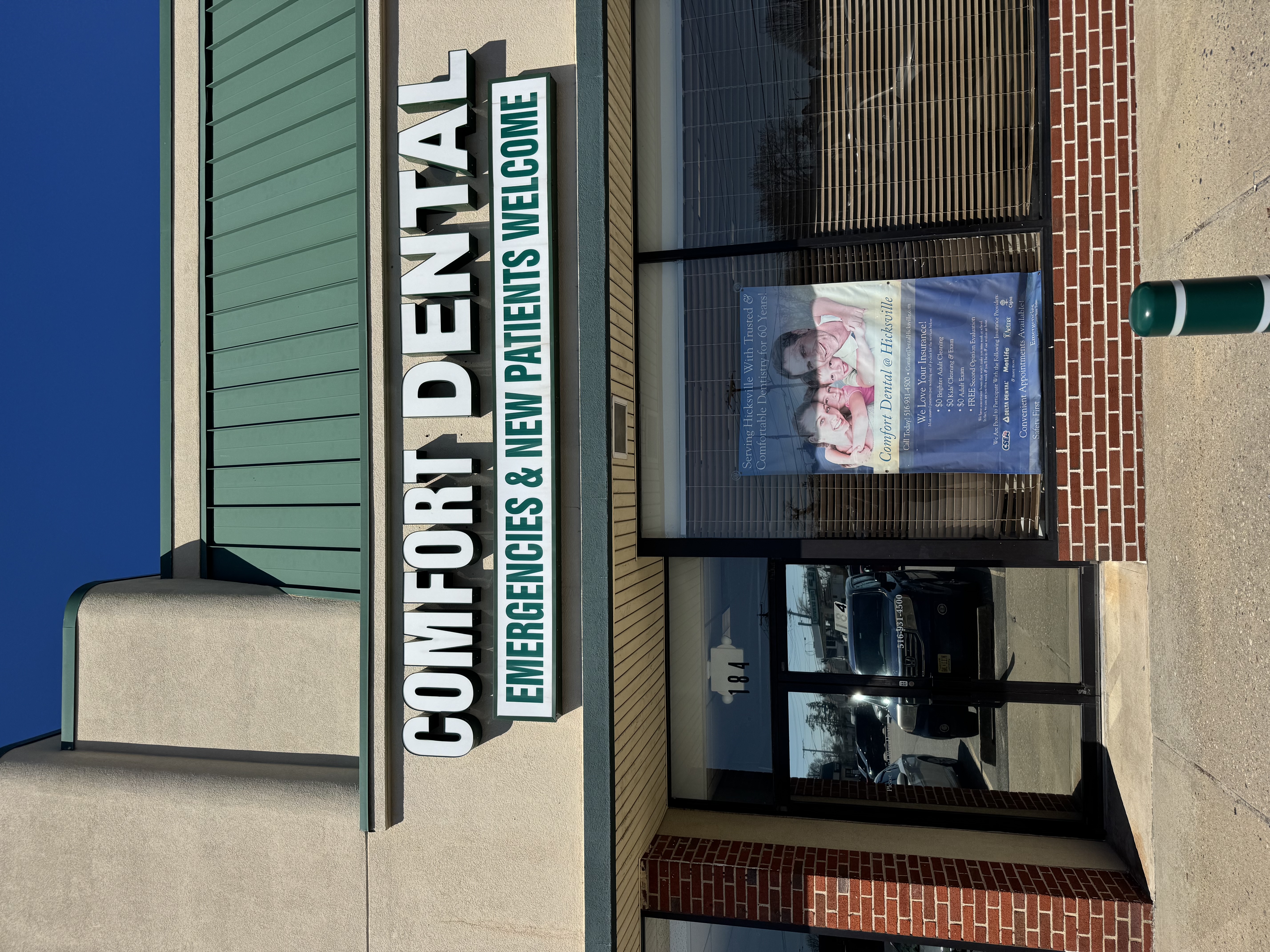 Comfort Dental at Hicksville storefront
